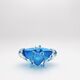 Bohémia Crystal Ashtray Josef Hospodka Blue Vintage 1960
