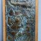 Vintage triptych in repoussé copper Judaïsa - signed
