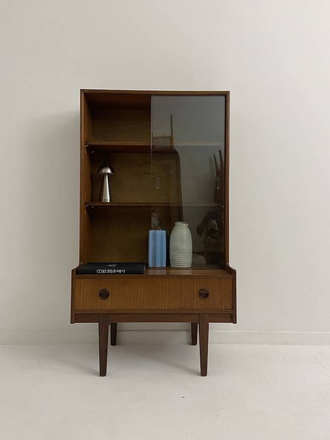 vintage glass library