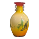 Glass vase – Handmade – Decoration – Yellow orange gradient