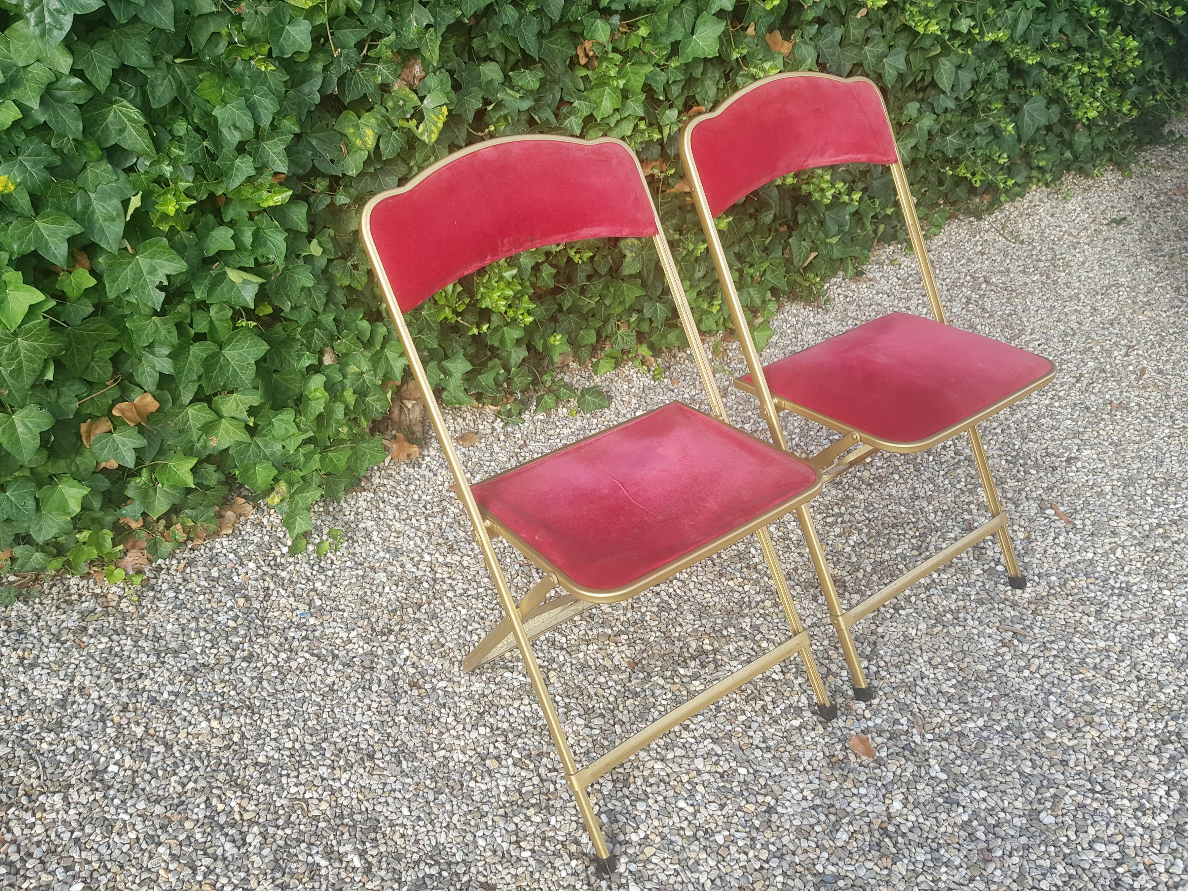 Pair of folding chairs