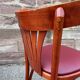 Paire de chaises bistrot alsaciennes en bois et cuir, 1960