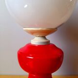 Ceramic and opaline lamp 1970.