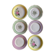 6 assiettes plates vintage