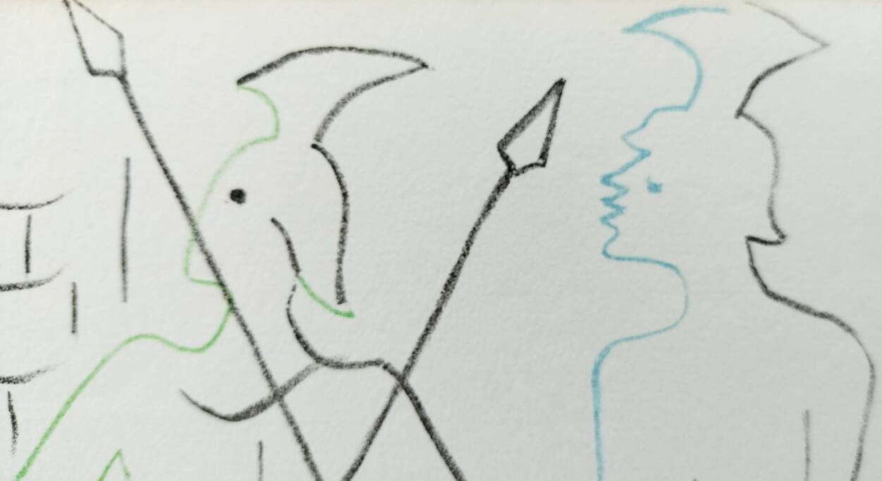 Jean Cocteau – Rare set of 3 lithographs – 1957 – Limited edition