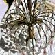 Magnificent Cascade Chandelier in Brass & Crystal Glass 1970s Vintage
