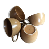 Série de 4 tasses en grès