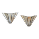 Pair of Art Deco glass paste wall lights
