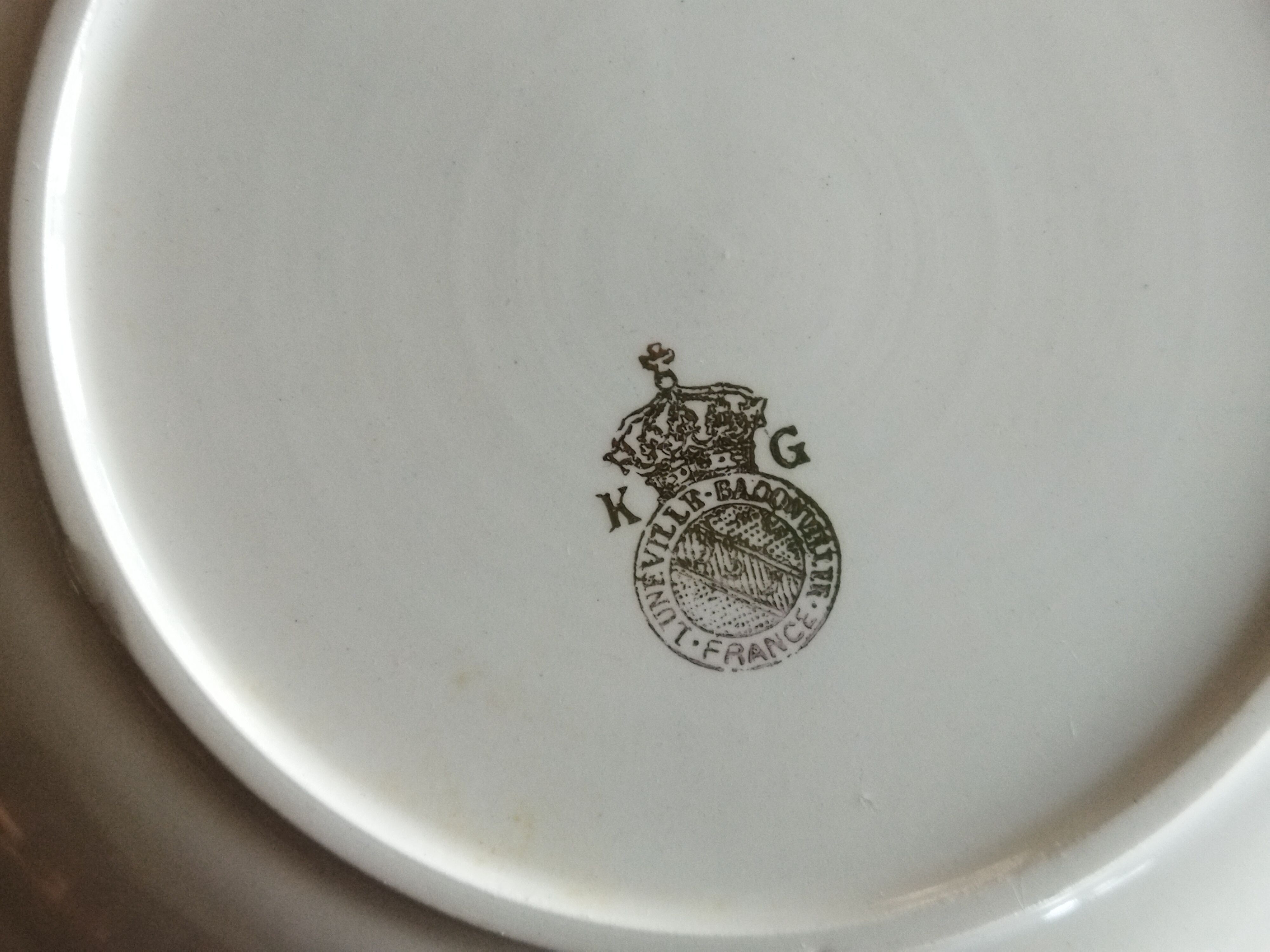 4 hollow plates KG Lunéville Badonviller, Daffodil model