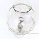 Vintage 1970s Steel Table Lamp with Spheric Murano Glass Shade