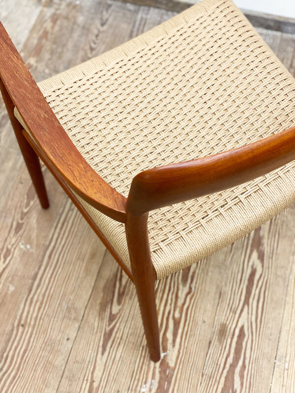 Fauteuil en teck du milieu du siècle par Niels O. Møller pour J.L. Moller modèle 56 Danemark années 1950