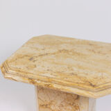 Pair of Siena marble sofa ends, 1970s