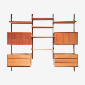 Poul Cadovius teak bookcase Danish 1960