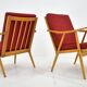 1960s pair of Ton/Thonet beech armchairs, Czechoslovakia