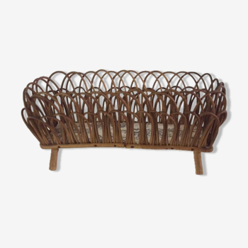 Jardinière en rotin