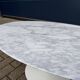 Table basse ovale originale Knoll Tulip Eero Saarinen Carrara
