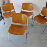 DSC-106 chairs by Giancarlo Piretti for Anonima Castelli ,1970
