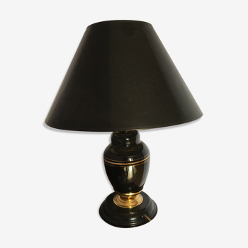 Belle lampe noire vintage art déco