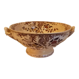 Salad bowl in earthenware Sarreguemines, Moscow model, early twentieth century