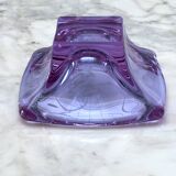 Vide-poche corolle en cristal violet