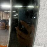 Miroir ovale vintage en verre Knitter Duro