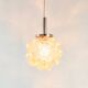 Mid Century Modern Amber Bubble Glass Pendant or Ceiling Light by Helena Tynell for Limburg, Germany
