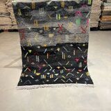Black Berber carpet156x204cm