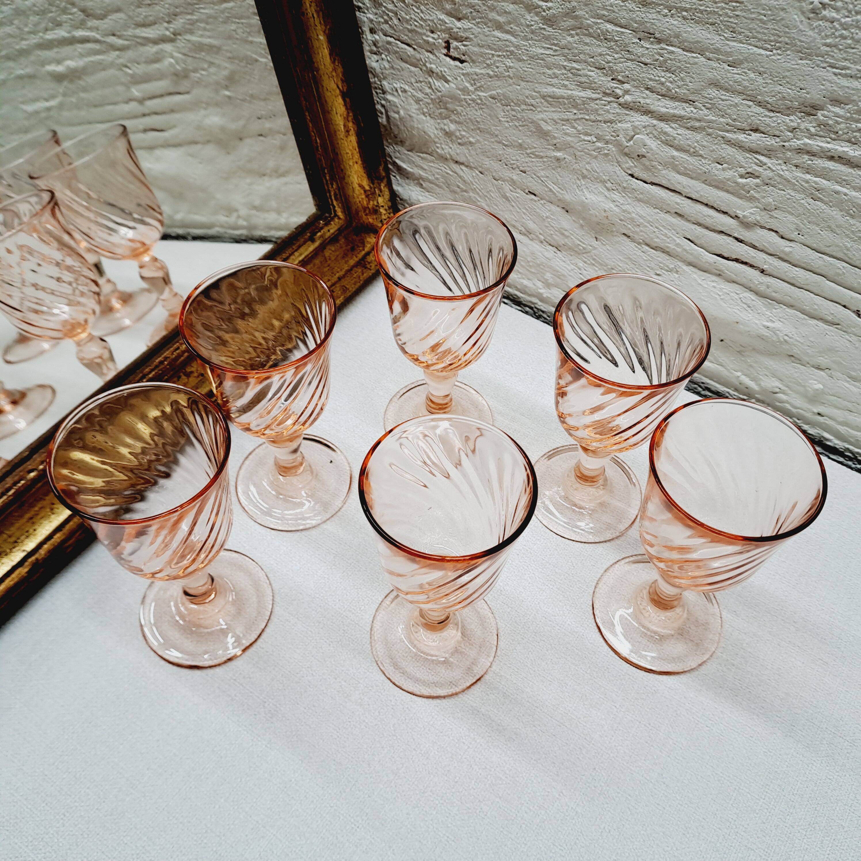 Set of 6 Rosaline digestif glasses