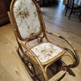 Roching-Chair rattan and fabric