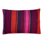 Vintage turkish kilim cushion cover, 30 x 50 cm