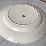 large round flat Terre de Fer Longwy model "YCHO" late nineteenth