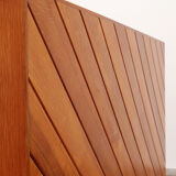 Modular beech set of two room dividers with benches, 1970 Italy