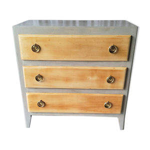 Commode en bois peint,