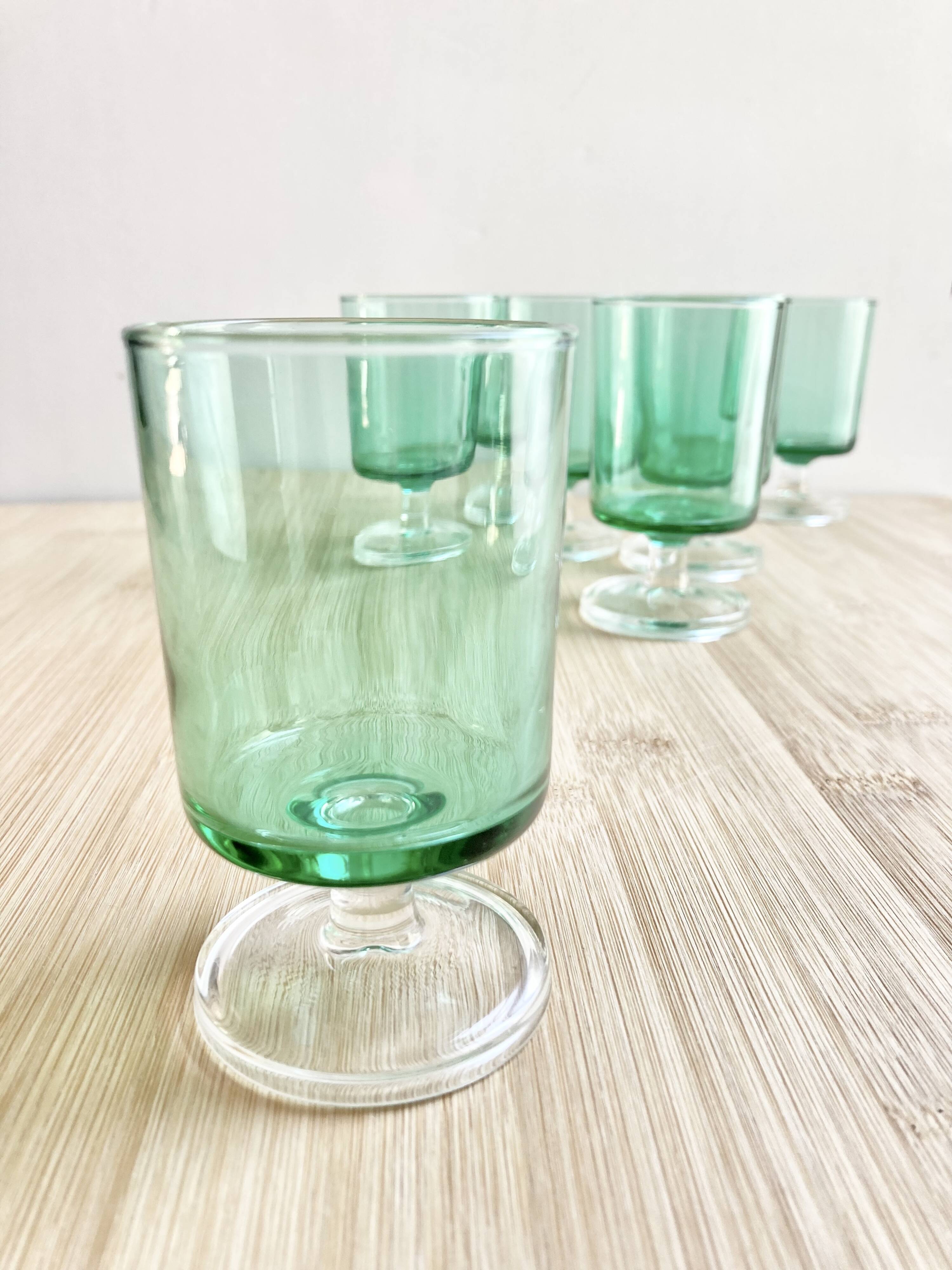 6 vintage Luminarc glasses