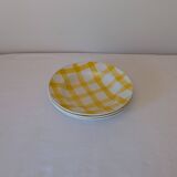 Ensemble de 3 assiettes creuses jaunes