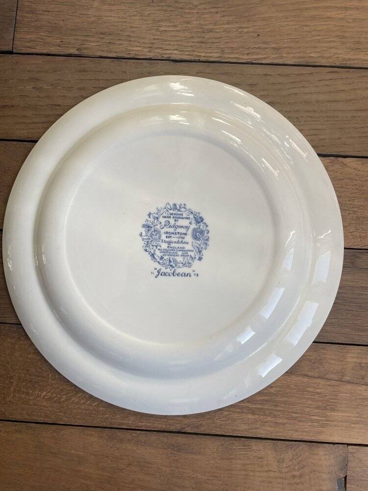 Ridgway Jacobean blue plate