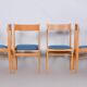 Chaises de salle à manger en hêtre de milieu de siècle attribuées à Dyha Brno, années 1950, ensemble de 4