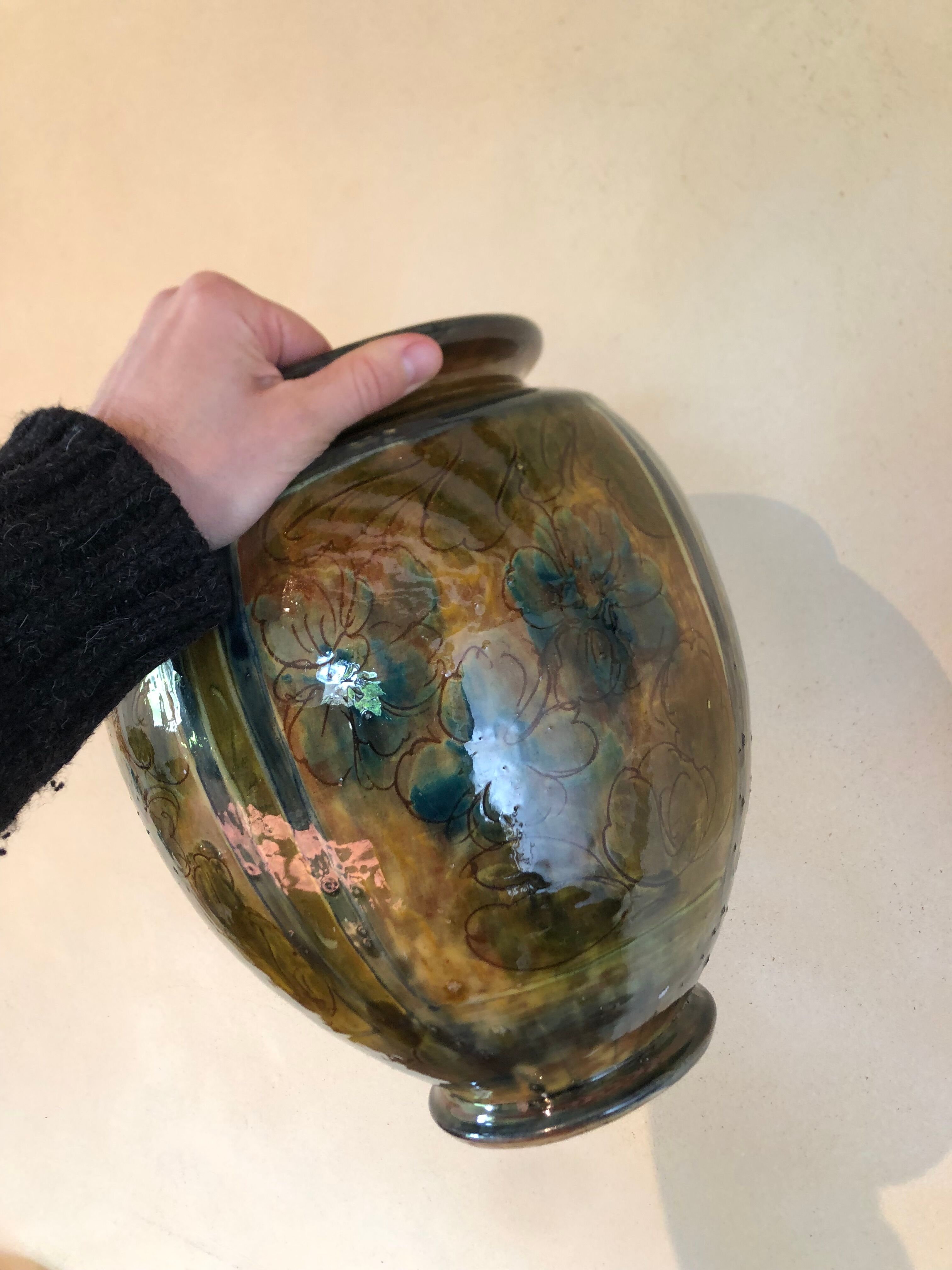 Pot cover signed