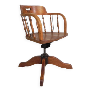 chaise de bureau en chêne