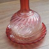 antique Baccarat crystal decanter with saucer