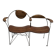 Contemporary double bench in wood and metal by Francis Veillerot (2004)