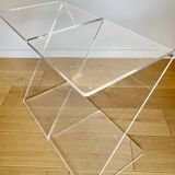 Paire de sellettes Z en plexi transparent