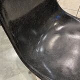 DSW chair black fibre black dowel walnut Eames Herman Miller vintage 1950