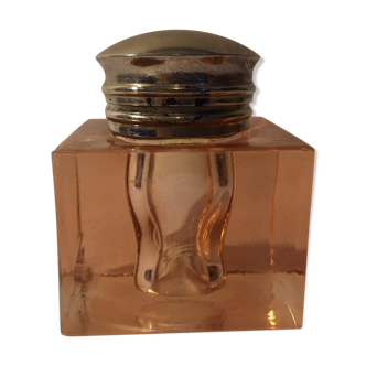 Pink crystal inkand and metal cap