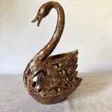 Lampe d'ambiance vintage cygne en grès