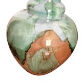 Vintage opaline vase with ruffled neck Stelvia Italy circa 1960