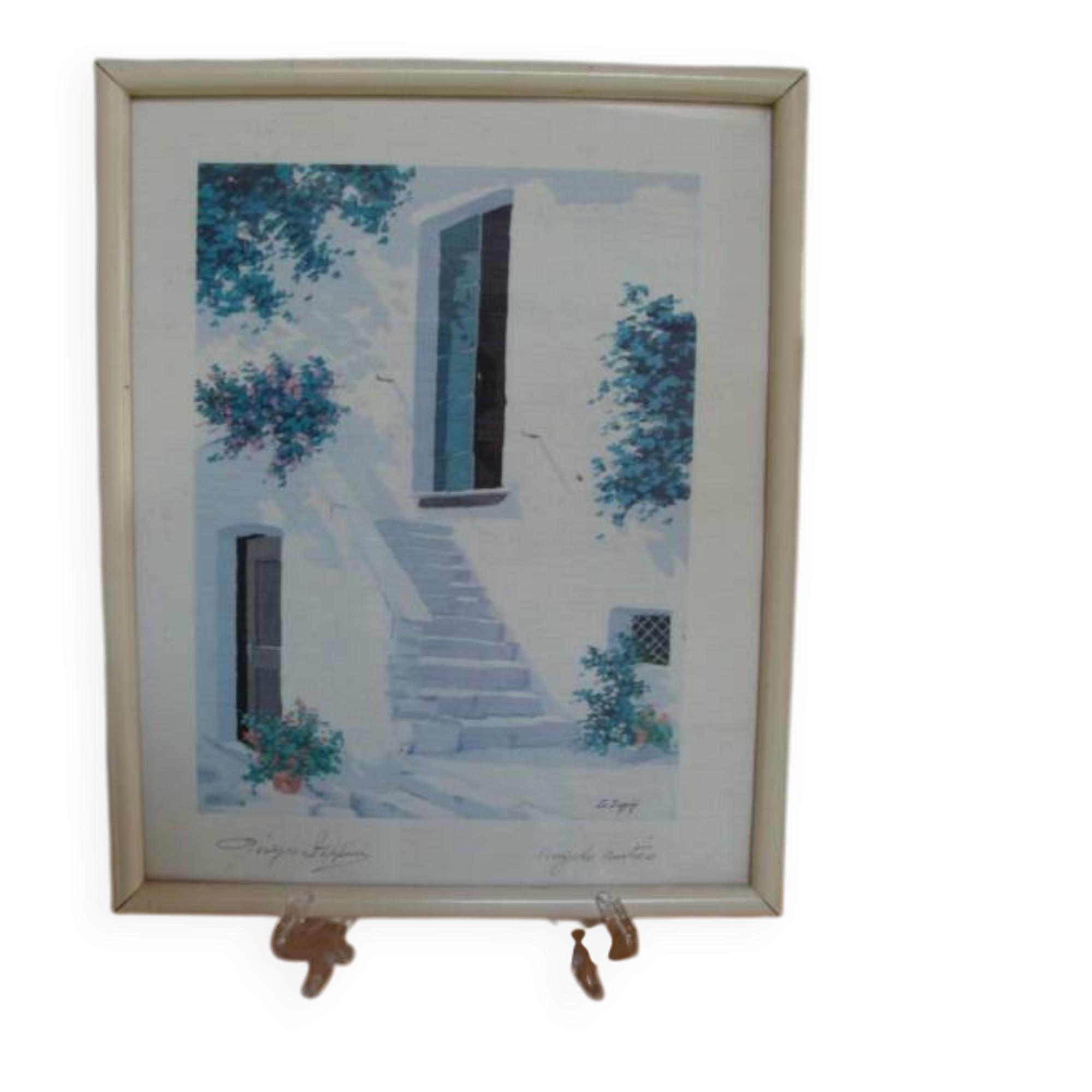 Tableau, lithograph by Giogino Zuppini signed.