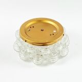 Large Mid Century Bubble Glass Ceiling Light by H.Tynell for Limburg, 1960s