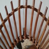 Rattan mirror oval - 61x42cm