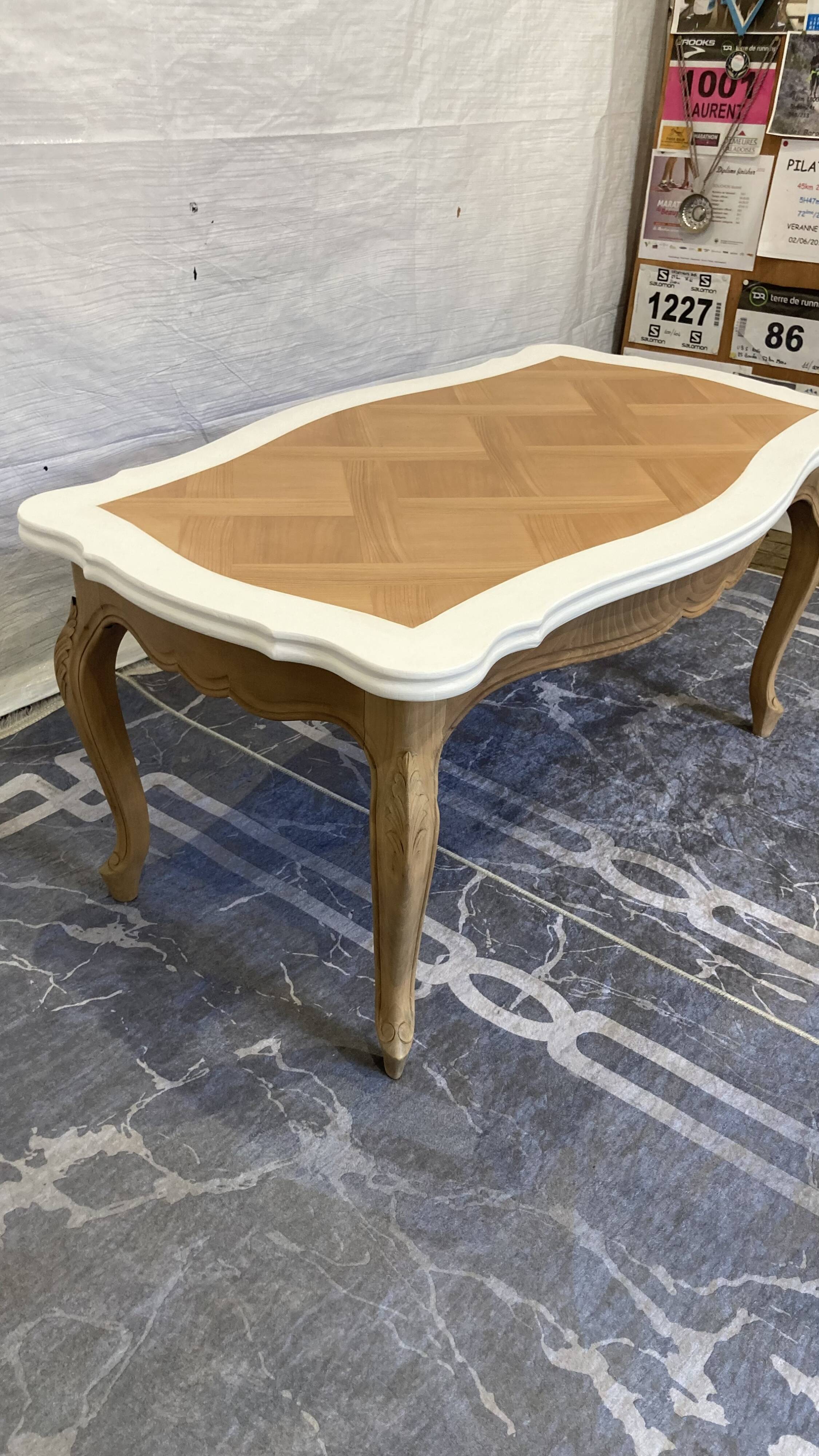 Refurbished solid wood coffee table